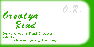 orsolya rind business card